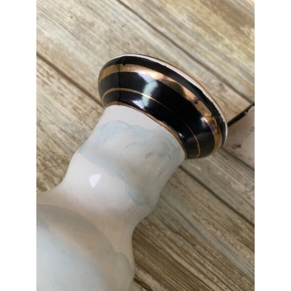 4 X Vintage Equestrian Horse Rider Porcelain Candlestick Holders Hand Painted - Picture 10 of 12